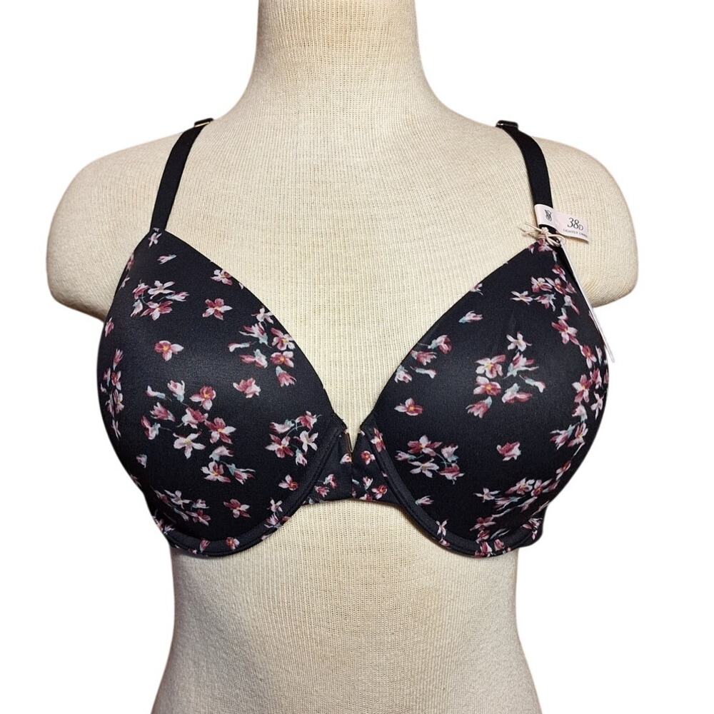 Victoria Secret Cloud perfect coverage bra 38D NEW dainty floral print underwire